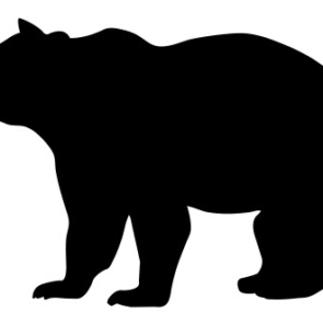 Bear Silhouette DXF File