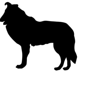 Collie Silhouette DXF File