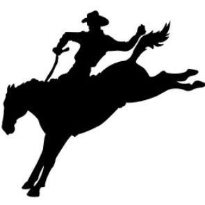 Cowboy Running Silhouette dxf file