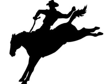 Cowboy Running Silhouette dxf file