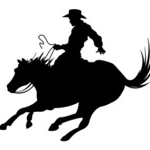 Cowboy Silhouette 2 dxf file