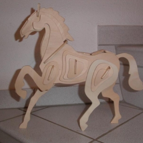 Horse 3D Puzzle DXF File