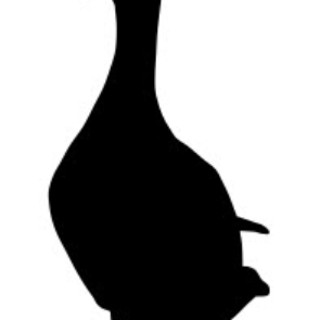 Silhouette Mallard Duck dxf file