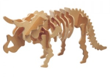 Triceratops 3D Puzzle DXF File