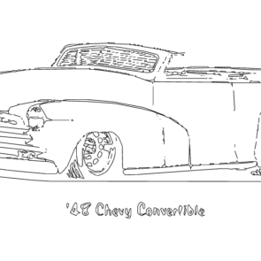 18 Chevy Convertible dxf File