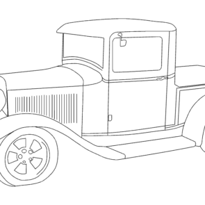 1932 ford pickup dxf File