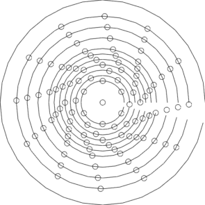 8.5 Bolt Template dxf File