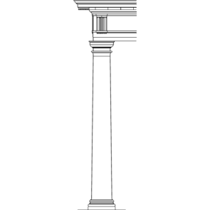 Architecture Pillar Design dxf File