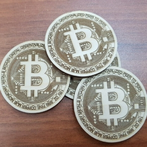 Bitcoin logo dxf File