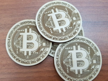 Bitcoin logo dxf File