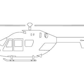 Helicopter Silhouette dxf file1