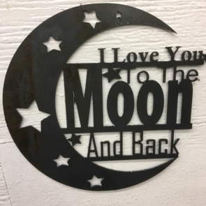 I Love You To Moon and Back dxf File