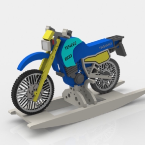 Moto Tenere XT600 dxf File