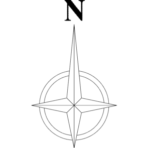 North Arrow Symbol dxf File