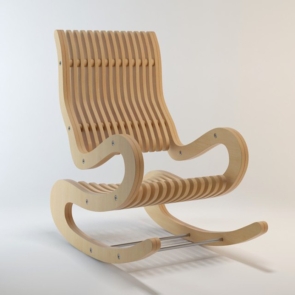 Rocking Chair Plywood 15 mm dxf File