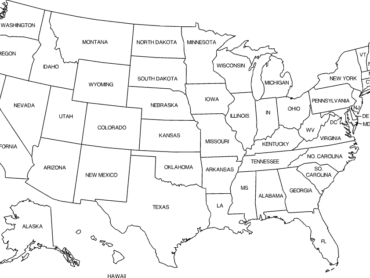 US 50 States Map dxf File