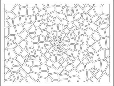 Voronoi pattern 2 dxf File