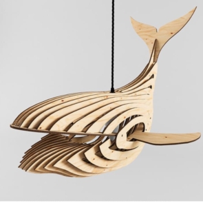 Whale Lamp 4mm-new dxf File
