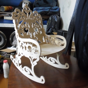 кресло качплка ( rocking chair ) dxf File